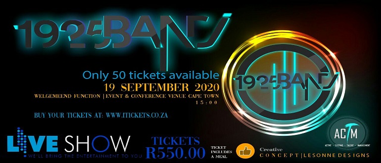 Tickets | 1925 Band (LIVE SHOW) at Welgemeend Wedding Venue | iTickets